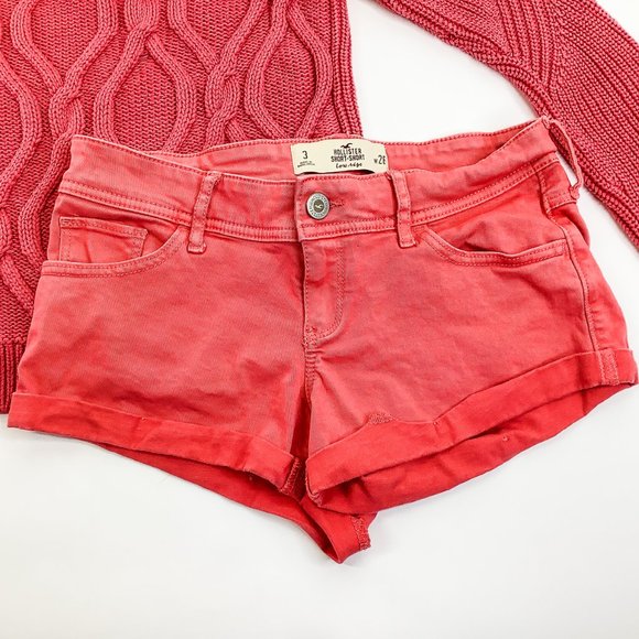 Hollister Coral Low Rise Short Short Size 26 - Picture 8 of 8
